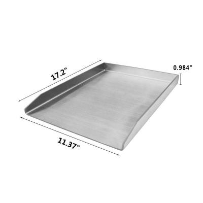 China Easily Cleaned BBQ Griddle Plancha Stainless Steel Hot Selling Pan for sale