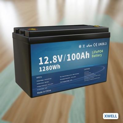 China 12.8V 100AH Lithium Ion LiFePO4 Bank For Replace VRLA Battery Deep-Cycle Battery for sale