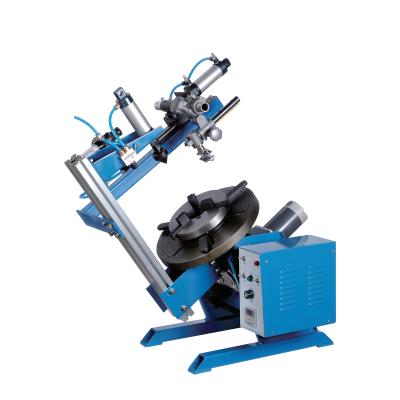 China Building Material Shops Positioner Pipe Workpiece Welding Rotary Welding Machine With Center Hole 50kg Rotary Table Lathe Table for sale