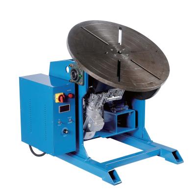 China Building Material Shops 50kg Positioner Pipe Object Welding Rotary Welding Machine With Center Hole Rotary Table Lathe Table for sale