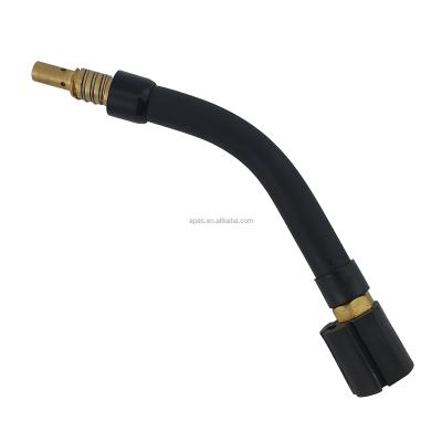 China MB15 15AK MIG MAG CO2 Gas Cannon Swan Neck BINZEL Copper Flexible Torch for sale