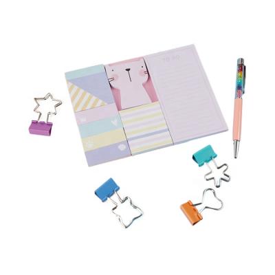 China Factory Supply Self Adhesive Custom Sticky Notes Sets Include Sticky Notes and Personalized Memo Pad for sale