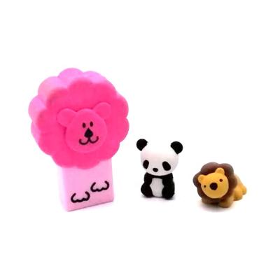 China For Children/School Students/Girls/Boys Chinese Eraser Lion Erasers For Kids Production Cute School 3d Maker for sale