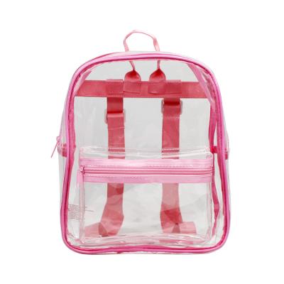 China Amazon PVC Waterproof Hot Selling Clear Backpack, Clear Plastic Bags, Custom Clear Backpack Transparent School Bag for sale