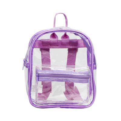 China Waterproof 2022 New Designed For Sports Travel Backpack Hot Selling Transparent PVC With Custom School Bags For Kids for sale