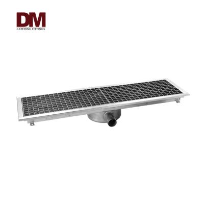 China Modern 30X120cm #304 Stainless Steel Restaurant Built In Floor Drain for sale