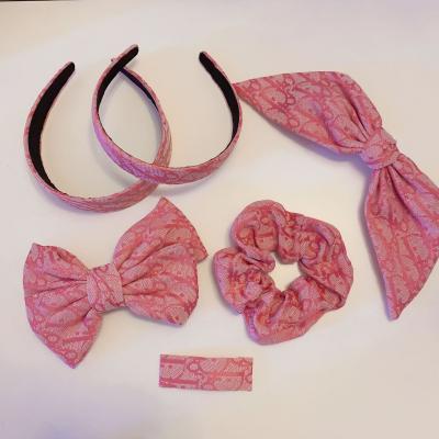 China Retro Soft High Quality Internet Celebrity Hairband Bow Tie Hair Rope Scrunchies Hair Band For Girls for sale