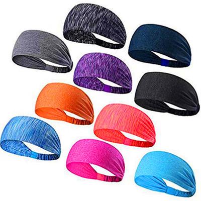 China Polyester Sporty Elastic Hairband Headbands Sports Yoga Running Headbands For Women for sale