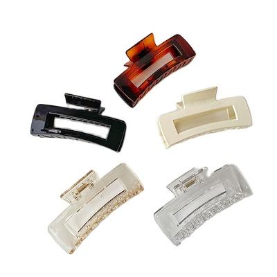 China Simple square fashion hair claw cuts temperament claw clips for thick hair claw clips women for sale