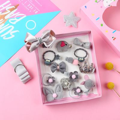 China New Fashion Design Hangers Kids Hair Accessories Gift Box Children Hair Accessories Sets Hair Clip Sets for sale