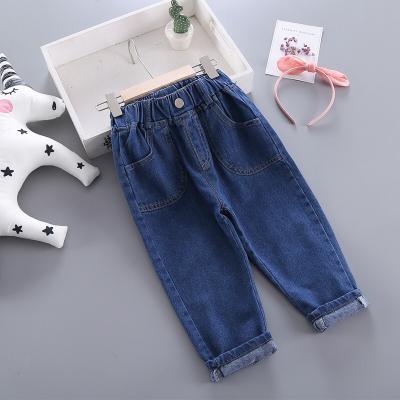 China New Spring Autumn Fashion Girls Windproof Children's Casual Jeans Pants Kids Girls Denim Pants Jeans for sale