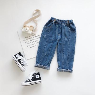 China New Fashion Children Windproof Jeans For Girls Boys Spring Summer Jeans For Girls Kids Casual Loose Jeans for sale