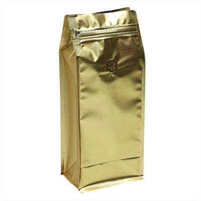 China LOW MOQ food grade quality coffee bag packaging recyclable pouch for food with valve kraft paper bag for coffee kraft paper bags for sale