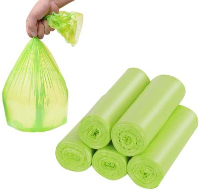 China Wholesale Moisture Proof Garbage Bags 4-6Gallon Biodegradable Reusing Degradable Strong Compostable Garbage Bag Waste Paper Bin Liners Bags for sale