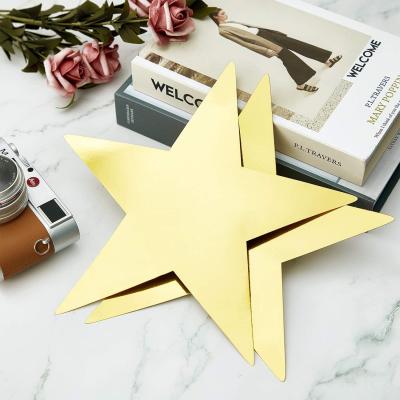 China Wholesale Custom Waterproof Gold Star Vinyl Die Cut Stickers For Laptop Water Bottle Phone Car Wedding Party Supplies Waterproof Decals for sale