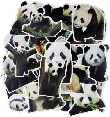 China Panda Sticker Animal Sticker Water Custom Wholesale Waterproof Bottles Car Waterproof Logo Design Laptop Computer Decals for sale