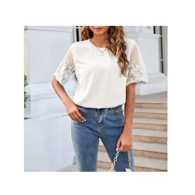 China Factory Price Loose Comfortable Manufacturer Supplier New Solid Color Loose Round Neck Complaint Shirt Full T-Shirts For Women for sale