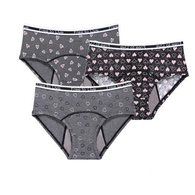 China Antibacterial Super Absorbent Leakproof Young Girl Menstrual Underwear Period Teen Panties 4 Layers For Women for sale