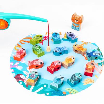 China Magnetic Wooden Counting Board Kids Counting Board Baby Toys Educational Fishing Game Letter For Kids Wooden Magnet Power Popular Style PCS Colorful for sale