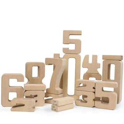 China Wood Practicing Math Blocks Educational Toys, Including Manipulative Math, Balanced Stacking Memory Forming Unique Number Blocks For Math for sale