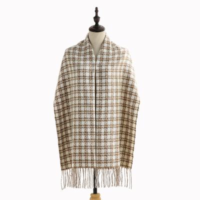 China Wholesale 100% New Style Long Plaid Women's Cashmere Scarf Winter Women's Scarf Shawl Mid Length Warm Mid Length for sale