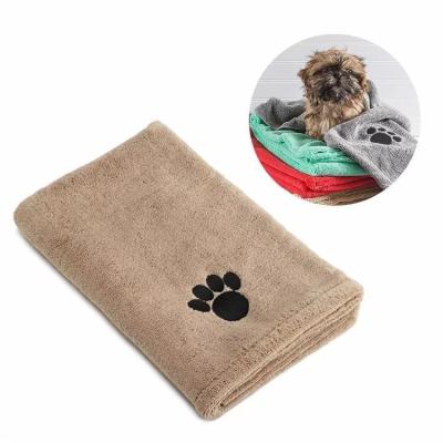 China Stocked Pet Dog Cat Drying Towel Small Medium Large Dogs and Cats Bathing and Grooming Towel Pet Towel for sale