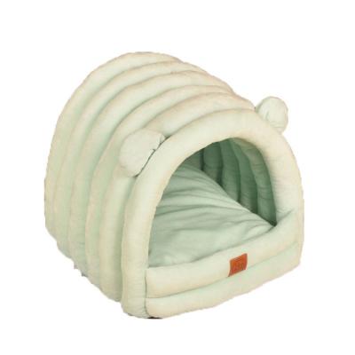 China Sustainable New All-Season Pet Cat House and Dog Kennel Winter Warmth Cat Villa Closed Cat Nest for sale