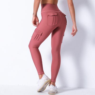 China High Quality Breathable High Waist Seamless Sports Women's Hot Sale Tight Yoga Pants With Pockets for sale