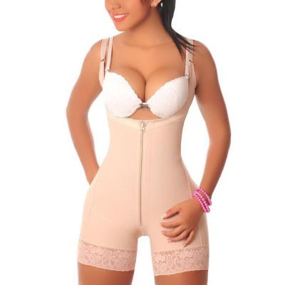 China 2021 Antibacterial Seamless Butt Lifter Shaper Plus Size Fullbody Shapewear Women's Seamless Zipper Butt Lifter for sale