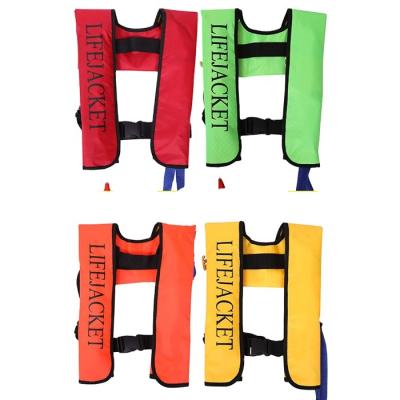 China Marine Lifesaving Customization Accepted Oxford High Quality Cloth Factory Supply Automatic Inflatable Life Jackets Life Vest For Worker for sale