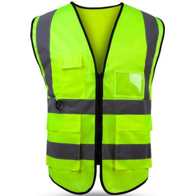 China With Reflective Mark Customization Accepted Multi Breathable Reflective Vest Safety Vest Work Pocket Safety Reflective Clothing For Worker for sale