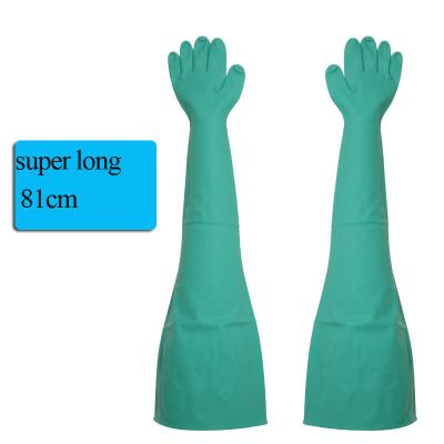 China Non-slip Natrile Dry Box Gloves Nitrile Gloves Chemical Gloves for sale