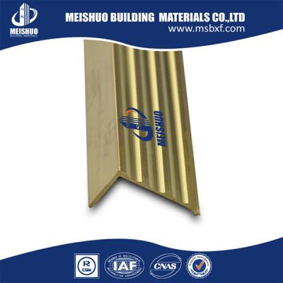 China Aluminum Brass Stair Nosing Philippines , Brass Stair Nosing Strips / Stair Nosing Insert for sale