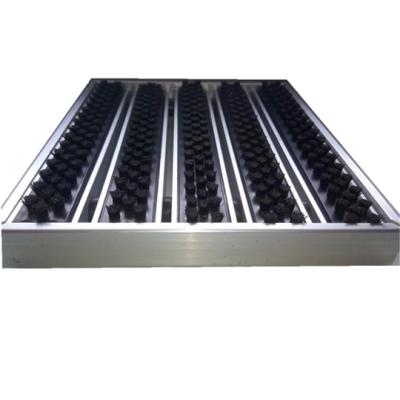 China Entrance Brush Corrosion Resistant Outdoor Aluminum Door Mat For Shopping Mall for sale