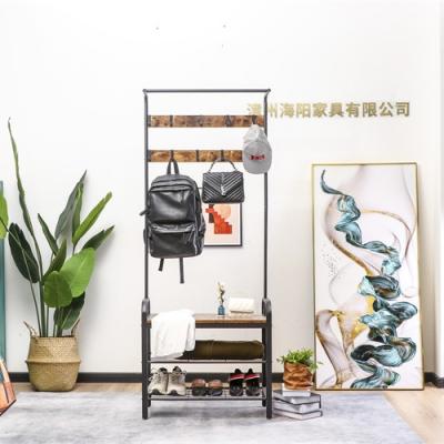 China Modern KD Metal Iron Steel Frame Large Narrow Wide Cushion Change Custom Bench Shelf Multi Layer Design Storage Shop Home Shoe Rack for sale