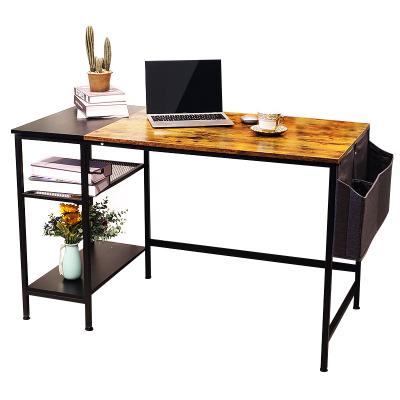 China KD Home Office Study Storage Computer Desk Shelf Book Table With Shelf for sale