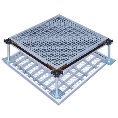 China Perforated Contemporary 50% High Flow Raised Floor Airflow Access Panels For Engineering Flooring Systems for sale