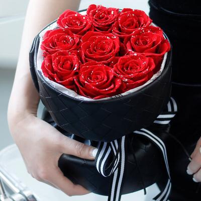 China Real Single Eternal Preserved Rose Bouquet For Mother Valentines Day Factory Custom Wholesale Flowers Gifts Eternal for sale