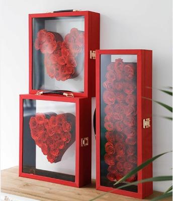 China Sustainable Custom Roses from Valentine Day Gift Set Luxury Logo Rose Flowers Gift Preserved Flowers for sale