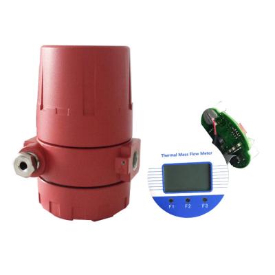 China Stainless steel modbus 316) Rs485 protocol gas mass flow meter thermal converter (with 24V power supply for sale