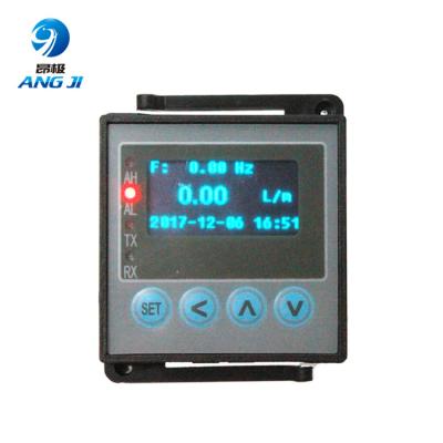 China Liquid totalizer ANGJI flow totalizer connect with flow meter to receive signal with 24V power supply for sale