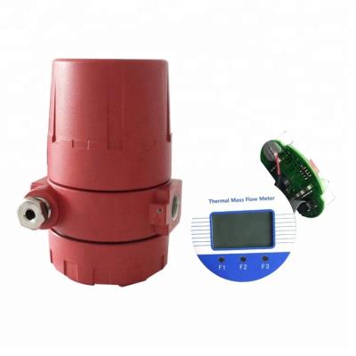 China Design according to different thermal air gas transmitter air totalizer shell parameters flow mass flow meter thermal part for argon flowmeter for sale