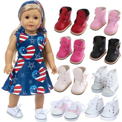 China ODM Doll Accessories 18inch American Girl Doll Shoes Boots 45cm dress up Winter Boots doll shoes for sale