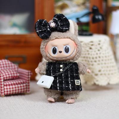 China 2025 New Design Labubu doll handmade Decoration cloth Sweater Toy Cloth Colorful Suit Set Labubu Cartoon Dress for sale