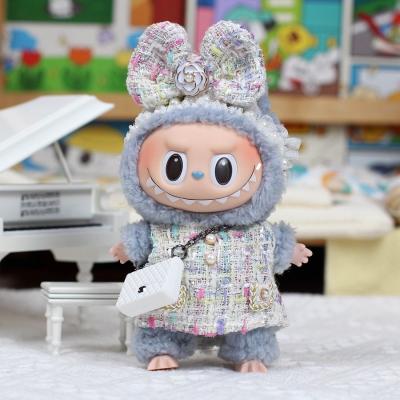 China Factory Price Labubu doll handmade Decoration cloth Sweater Toy Cloth Colorful Suit Set Labubu Cartoon Dress for sale