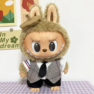 중국 High Quality 15cm doll cloth Sweater Toy Cloth Colorful Suit Set Labubu Cartoon Dress 판매용