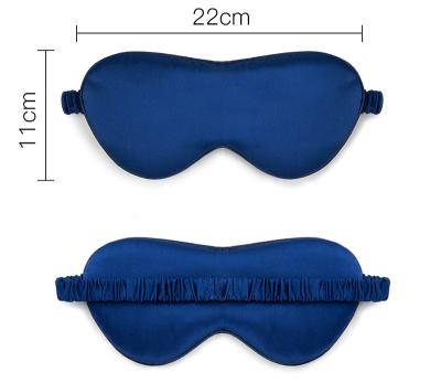 China Shading Light RTS Wholesale 19 momme Silk Shading Eye Mask Sleep Shading Mulberry Silk Double Sided Eye Mask for sale