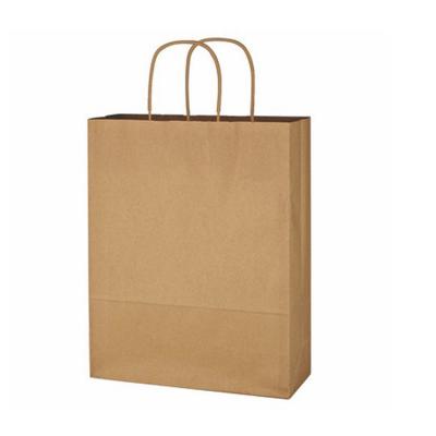 China 2021 Recyclable Hot Sale Foldable Kraft Paper Shopping Bag Custom Logo for sale