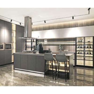 China PA Modern Luxury Design PVC Modern Modular Kitchen Furniture for sale