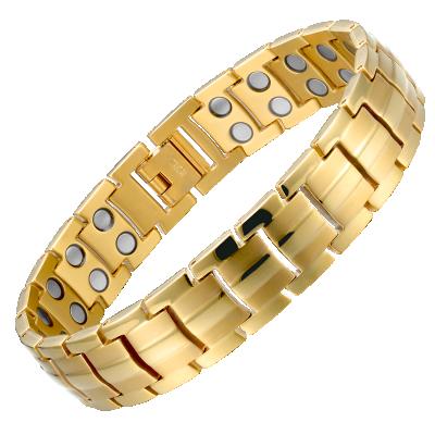 China MagEnergy CLASSIC Men's Titanium Magnetic Therapy Bracelet with Germanium and Far Infrared for sale